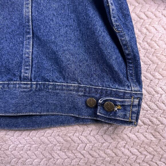 VTG Deadstock Men's Denim Riders Jean Jacket Stone Wash Size XXL Made in USA - Picture 14 of 16